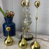 Candle Holder Golden Candle Holder, Modern Metal Water Drop Candle Holder Ornament, Suitable for Candle Light Dinner at Living Room Table (Color : A4) view 3