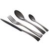 Black Silverware Set Durable Stainless Steel Cutlery Utensil 16 Piece Flatware Service for 4 Wedding Kitchen Restaurant Tableware Sets Include Spoon Fork Knife Teaspoon Mirror Polished Nice Weight view 1