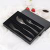 Black Silverware Set Durable Stainless Steel Cutlery Utensil 16 Piece Flatware Service for 4 Wedding Kitchen Restaurant Tableware Sets Include Spoon Fork Knife Teaspoon Mirror Polished Nice Weight view 3