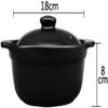 Black Casserole high Temperature Resistance Heat Insulation and scalding Prevention Mostly Used for Cooking Rice Noodles view 3