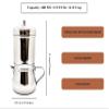 KERAM Coffee filter-drip coffee maker 8-12 cup coffee bar accessories-stainless steel filters-dripper camping-hiking reusable slow metal south indian pour over dripper (400 ML (13.5Oz) 8-12 cup) view 2