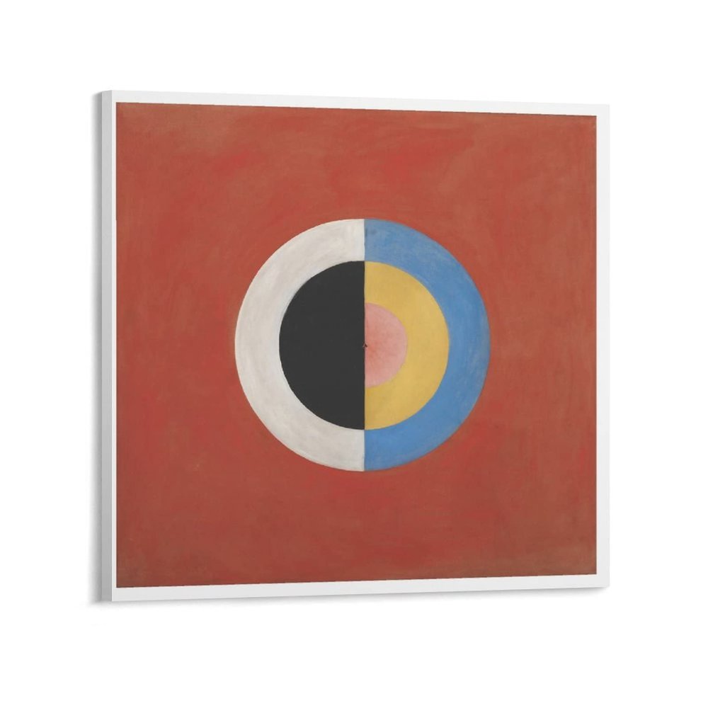 Hilma Af Klint Svanen, Nr 17 Large Canvas Print Abstract Painting Office Home Art Hanging Picture Classroom Library Coffee Shop Wall Decorations Swedish Artist Famous Artist Home Decor Poster Wall Art