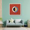 Hilma Af Klint Svanen, Nr 17 Large Canvas Print Abstract Painting Office Home Art Hanging Picture Classroom Library Coffee Shop Wall Decorations Swedish Artist Famous Artist Home Decor Poster Wall Art view 3