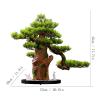 Indoors Artificial Trees Indoor Simulation Welcome Pine Bonsai Desktop Large Tree Plant Potted Home Living Room Office Desktop Bonsai Tree Decor Ornament Artificial Bonsai view 2