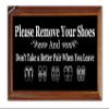 Welcome Mat Outdoor Please Remove Your Shoes Doormat Non Slip Shoes Off Indoor Front Door Mats Entrance High Traffic Areas Black view 1