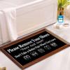 Welcome Mat Outdoor Please Remove Your Shoes Doormat Non Slip Shoes Off Indoor Front Door Mats Entrance High Traffic Areas Black view 4