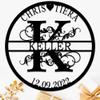 Custom Metal Sign, Personalized Last Name Metal Signs, Metal Name Sign, Outdoor Metal Sign, Family Name Sign, Wall Decor, Monogram Wall Decor, Outdoor Wall Art, Anniversary Wedding Gifts, Metal Decor view 1