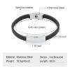 BIAIHQIE Cremation Jewelry Urn Leather Bracelet for Ashes for Women Men Memorial Keepsake Bracelet for Ashes - Memorial Ash Keepsake,2,24cm view 3