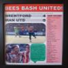 Brentford 4 Manchester United 0 - 2022 Premier League - framed print view 1