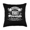 Birthday Limited Edition August 1981 Throw Pillow view 1