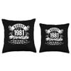 Birthday Limited Edition August 1981 Throw Pillow view 3