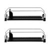 iplusmile Automatic Drink Pusher Sliding System for Refrigerator Beverage Organizer 2-Pack Plastic Shelf Clips Easy Installation 12.40X3.54X6.69 Inches view 1
