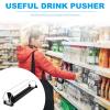 iplusmile Automatic Drink Pusher Sliding System for Refrigerator Beverage Organizer 2-Pack Plastic Shelf Clips Easy Installation 12.40X3.54X6.69 Inches view 3