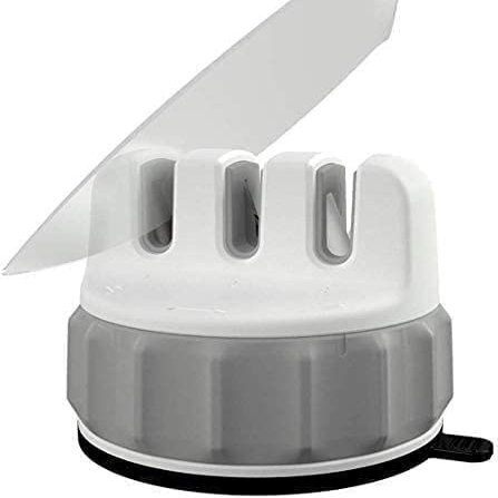 Blade Sharpener, Manual Knife Sharpeners, Knife Sharpener with Golden Angle for Sharp Sharpening - One Hand Operation for Safe &Amp; Effortless Use, Knife Sharpening Tool with Anti Slip Bas - Easy to