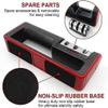 Blade Sharpener, Manual Knife Sharpeners, Knife Sharpener  3 in 1 Non-Slip Ergonomic for Professional Kitchen Knife Sharpener, Diamond Rods, Tungsten Carbide Plates, Ceramic Stone, Safe view 2