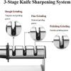 Blade Sharpener,Manual Knife Sharpeners, Manual Sharpener Kitchen Knife Sharpener, Whetstone Multifunctional Sharpener Household Sharpener Artifact Sharpening Knife Fruit Knife Sharpener Sharpening Ki view 3