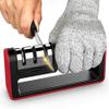Blade Sharpener, Manual Knife Sharpeners, Starthi Kitchen Knife Sharpener 3-Stage Chef Knife Sharpener to Restore Non-Serrated Knife Blades Quickly, Safely Easy to Use for Kitchen Camping Hiking view 1