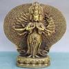 Brass 1000 Arms Avalokiteshvara of Kwanyin Goddess Buddha Statue 24# view 2