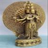 Brass 1000 Arms Avalokiteshvara of Kwanyin Goddess Buddha Statue 24# view 3