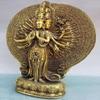Brass 1000 Arms Avalokiteshvara of Kwanyin Goddess Buddha Statue 24# view 4
