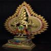 Brass &Famille Rose 1000 Arms Avalokiteshvara of Kwanyin Goddess Buddha Statue 8# view 3