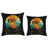 1947 Tee 75 Year Old Retro Autumn Fall Leaves 75th Birthday Throw Pillow view 3