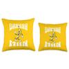 A Banana with a face, arms, legs and shoes Man Throw Pillow view 3