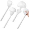 Eaasty Toilet Bowl Mop Toilet Bowl Brush White Soft Swab Bathroom Brush with Holder Long Handle Cleaning Scrubber Bathroom Accessories(4 Pcs) view 1