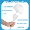 Eaasty Toilet Bowl Mop Toilet Bowl Brush White Soft Swab Bathroom Brush with Holder Long Handle Cleaning Scrubber Bathroom Accessories(4 Pcs) view 3