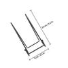 GANAZONO 4 Pcs Iron Book Display Stands for Files and Books Black view 2