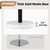 KES Black Paper Towel Holder Countertop, Kitchen Stand Paper Towel Roll Holders with Natural Marble Base SUS304 Stainless Steel for Standard or Jumbo Rolls Matte Black, KPH100S14B-BK view 3