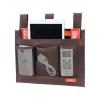 Zafit Hanging Bedside Caddy, Bedside Storage Organizer for Magazine, Phone, Remote control (Classic4 Pockets-Coffee) view 1