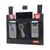 Zafit Hanging Bedside Caddy, Bedside Storage Organizer for Magazine, Phone, Remote control (Classic4 Pockets-Black) view 1