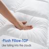 Marine Moon California King Mattress Topper, Extra Thick Bed Topper, Cooling Plush Pillow Top Mattress Toppers Soft Down Alternative Pad, Hotel Quality Pillow Topper, Cal King view 2