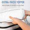 Marine Moon California King Mattress Topper, Extra Thick Bed Topper, Cooling Plush Pillow Top Mattress Toppers Soft Down Alternative Pad, Hotel Quality Pillow Topper, Cal King view 3