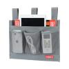 Zafit Hanging Bedside Caddy, Bedside Storage Organizer for Magazine, Phone, Remote control (Classic 4 Pockets-Grey) view 1
