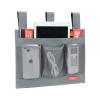 Zafit Hanging Bedside Caddy, Bedside Storage Organizer for Magazine, Phone, Remote control (Classic 4 Pockets-Grey) view 2