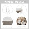 AIVIIN Over The Door Hanging Baskets, 3-Tier Wall Hanging Storage Basket, Woven Cotton Rope Hanging Organizer, Decorative Hanging Shelf Basket for Living Room, Bathroom,Bedroom and Kitchen(Brown) view 3