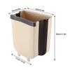 Alvinlite Kitchen Folding Trash Can Hanging Folding Mini Trash Can Hanging Collapsible Garbage Bin Wall Mount Folding Waste Basket for Cabinet Car Door view 2
