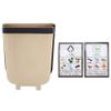 Alvinlite Kitchen Folding Trash Can Hanging Folding Mini Trash Can Hanging Collapsible Garbage Bin Wall Mount Folding Waste Basket for Cabinet Car Door view 3