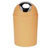 Alvinlite Plastic Garbage Can Swing Top Garbage Kitchen Trash Can Mini Waste Can with Swing Lid Round Garbage Can for Kitchen Indoor/Outdoor Use(Orange) view 1