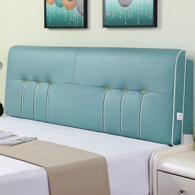 Thicken Rectangle Headboard Cushion King Size Wedge Pillow Positioning Support Reading Pillow Lumbar Pad Removable Cover for Double Queen King Bed,C,No headboard 78.7"/200cm