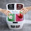 Alvinlite Touchless Trash Can Dual Compartment Kitchen Trash Can and Kitchen Garbage Waste Bin Rectangular Recycle Bin Plastic Trash Can for Kitchen Recycling 4.3 Gallon view 3