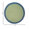 Colonial Mills Dolce Bordered Doormats - Sea Green 30 x 30 view 3