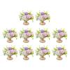 10 Pcs Metal Wedding Centerpieces Vase for Wedding Party Decoration,Trumpet Vase Flower Holder for Anniversary Ceremony Birthday Ceremony Christmas Events, Gold (12cm/4.72inch) view 1