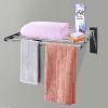 YIYIBYUS Wall-Mounted Towel Rack,Shower Caddy Shelf Storage Rack Organizer Adhesive Stainless Steel view 1