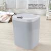 Alvinlite Motion Sensor Trash Can Touchless Trash Can Bathroom Garbage Can with Smart Lid Touchless Dustbin Plastic Trash Can for Kitchen Office Home,4.3 Gallon (Grey) view 4