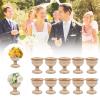 10 Pcs Metal Wedding Centerpieces Vase for Wedding Party Decoration,Trumpet Vase Flower Holder for Anniversary Ceremony Birthday Ceremony Christmas Events, Gold (13cm/5.12inch) view 3