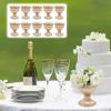 10 Pcs Metal Wedding Centerpieces Vase for Wedding Party Decoration,Trumpet Vase Flower Holder for Anniversary Ceremony Birthday Ceremony Christmas Events, Gold (13cm/5.12inch) view 4