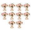 10 Pcs Metal Wedding Centerpieces Vase for Wedding Party Decoration,Trumpet Vase Flower Holder for Anniversary Ceremony Birthday Ceremony Christmas Events, Gold (10cm/3.94inch) view 3
